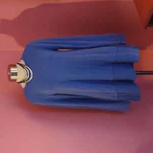 Lace up back long sleeve tunic